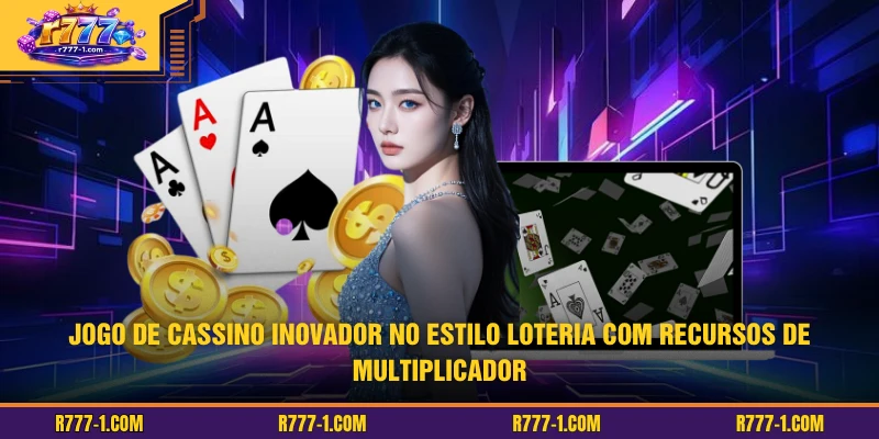 Jogo de cassino inovador no estilo loteria com recursos de multiplicador
