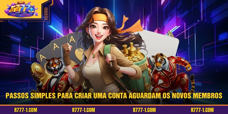 Passos simples para criar uma conta aguardam os novos membros